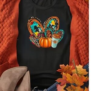 FALL HEART PUMPKIN LATTE T-Shirt.  🎃